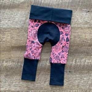 Navy Floral Grow With Me Pants